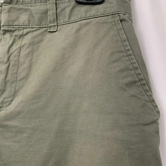 Women’s Gap Straight Khaki Cropped Pants Size 6 Petite Green EUC - Picture 3 of 8